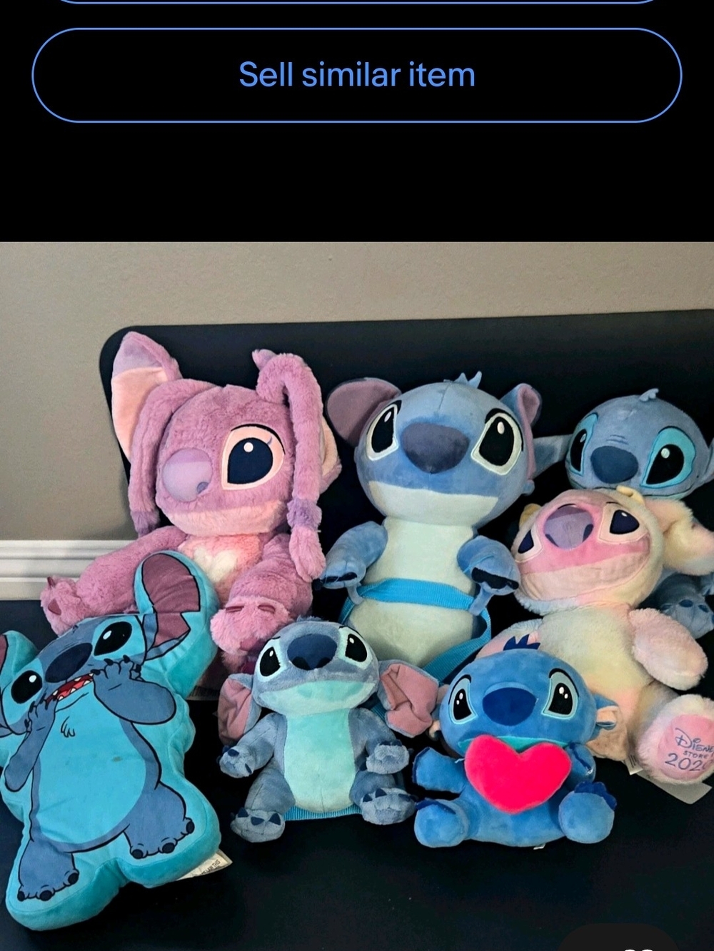Disney 4 Stitch 2 Angel Plush Doll 1 Stitch BACKPACK